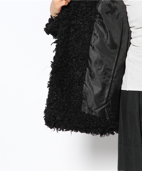 WEGO(ウィゴー)の「WEGO/プードルファーコート(その他アウター・レディース・オフホワイト/ブラック/ライトグレー・FREE)」の13枚目の写真