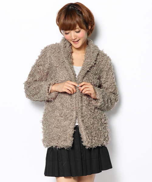 WEGO(ウィゴー)の「WEGO/プードルファーコート(その他アウター・レディース・オフホワイト/ブラック/ライトグレー・FREE)」の21枚目の写真