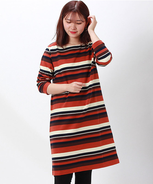 Rudy ルディー の Zozotown限定 ボーダーカットソーワンピース ワンピース Wear