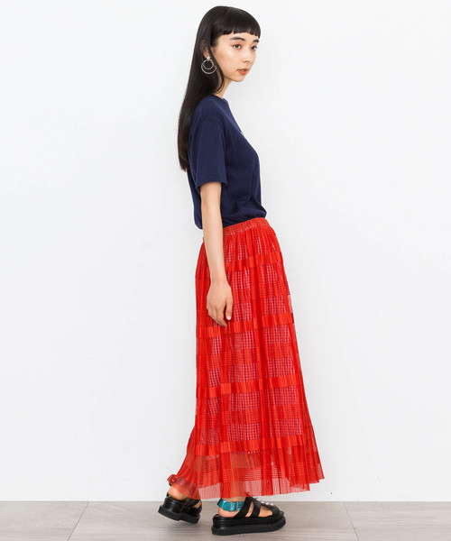 MUVEIL WORK（ミュベールワーク）の「【MUVEIL WORK】WORKプリントTシャツ（Tシャツ/カットソー・レディース・ホワイト/ネイビー・38/36）」の8枚目の写真