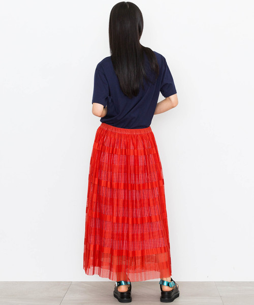 MUVEIL WORK（ミュベールワーク）の「【MUVEIL WORK】WORKプリントTシャツ（Tシャツ/カットソー・レディース・ホワイト/ネイビー・38/36）」の4枚目の写真