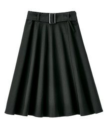 ベルト付美ラインフレアースカート