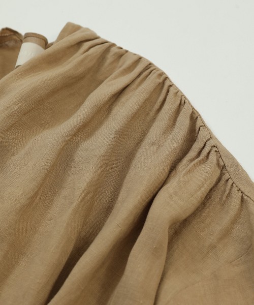 TODAYFUL（トゥデイフル）の「リネンギャザーガウン（その他アウター・レディース・ベージュ/オフホワイト/カーキ・36inch/38inch）」の15枚目の写真