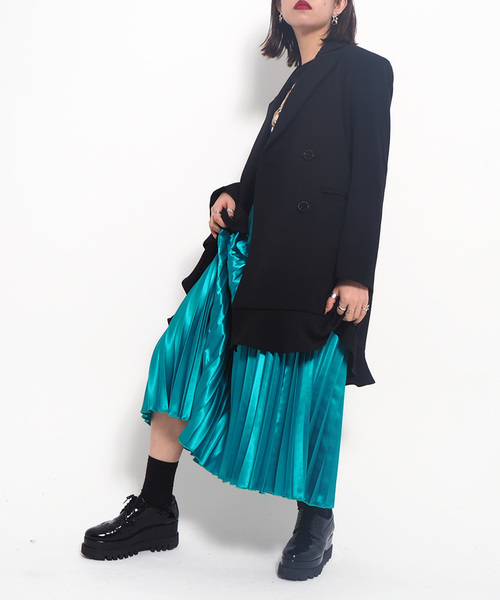 Narcissus(ナルシス)の「【cheap!!by vaNite】サテンプリーツスカート(スカート・レディース・ブラック/パープル/ピンク/シルバー/グリーン・FREE)」の21枚目の写真