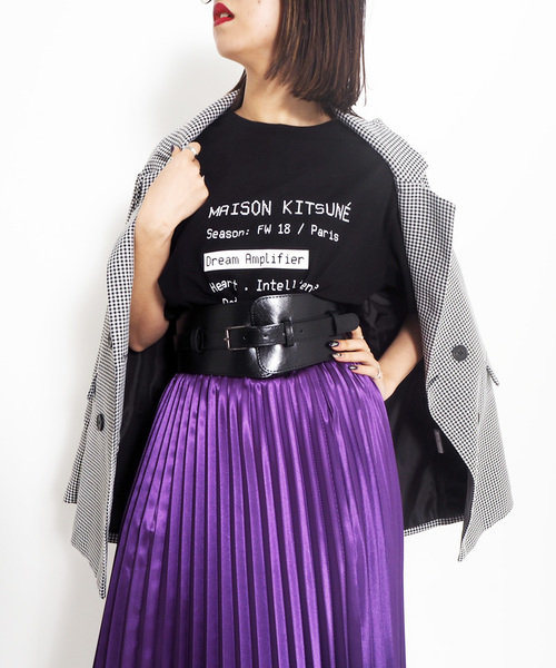 Narcissus(ナルシス)の「【cheap!!by vaNite】サテンプリーツスカート(スカート・レディース・ブラック/パープル/ピンク/シルバー/グリーン・FREE)」の9枚目の写真