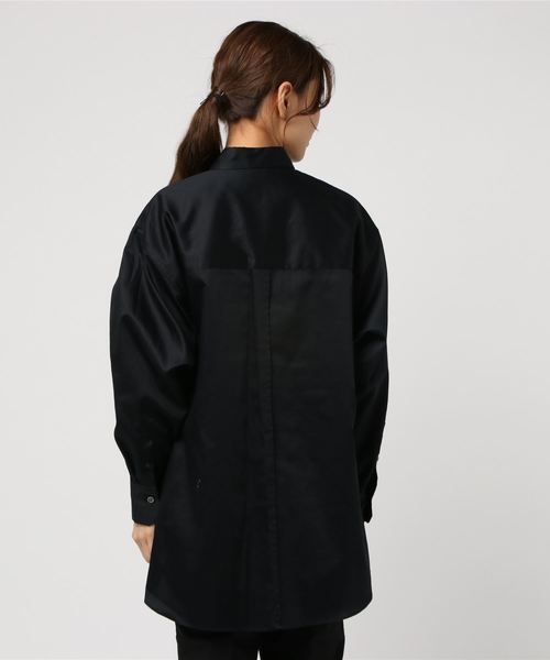1er Arrondissement（プルミエアロンディスモン）の「Riopeleコットンサテンシャツ（シャツ/ブラウス・レディース・ホワイト/ブラック/ベージュ・38/36）」の4枚目の写真