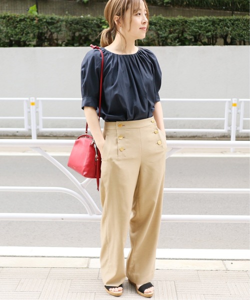La TOTALITE(ラトータリテ)の「リシェオックスマリンパンツ【手洗い可能】◆(その他パンツ・レディース・ベージュ/ネイビー・38/36/40)」の10枚目の写真