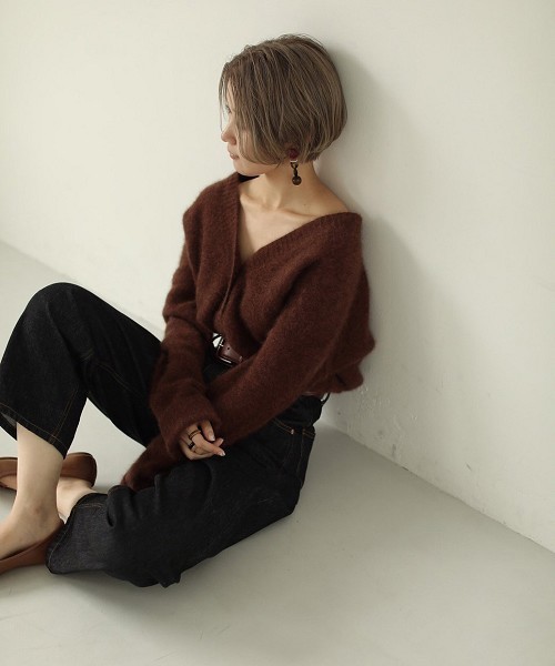 TODAYFUL（トゥデイフル）の「ラクーンニットカーディガン（Tシャツ