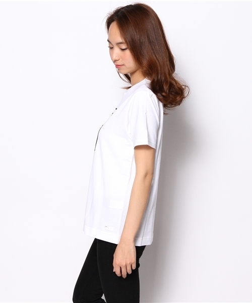 I am I (アイアムアイ)の「40/2コーマ天竺 コーヒーTシャツ(Tシャツ/カットソー・レディース・ホワイト・2/3)」の3枚目の写真