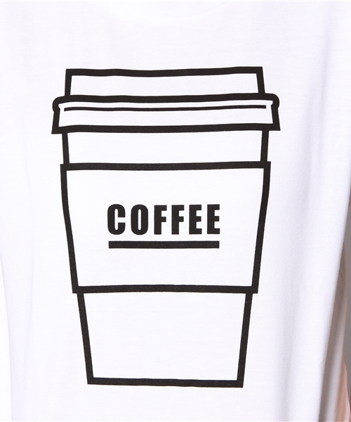 I am I (アイアムアイ)の「40/2コーマ天竺 コーヒーTシャツ(Tシャツ/カットソー・レディース・ホワイト・2/3)」の7枚目の写真