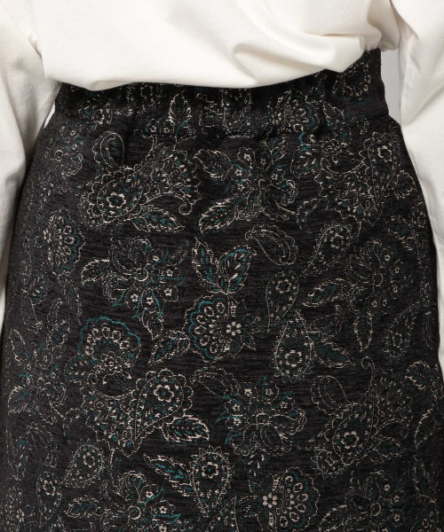 PAGEBOY（ページボーイ）の「ペイズリーJQナロースカート（スカート・レディース・ダークブラウン/ブラック×グレー/ブラック×グリーン・SMALL/MEDIUM）」の14枚目の写真