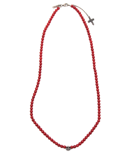 CUSTOM CULTURE（カスタムカルチャー）の「天然石×シルバー　ネックレス（ネックレス・メンズ・ホワイト/ブラック/ブルー/レッド・00）」の4枚目の写真