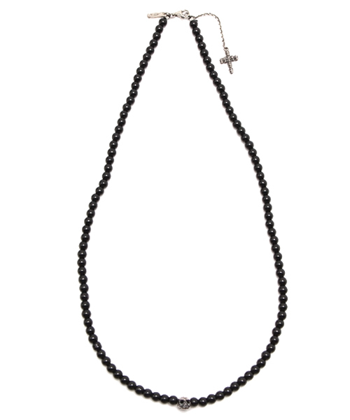 CUSTOM CULTURE（カスタムカルチャー）の「天然石×シルバー　ネックレス（ネックレス・メンズ・ホワイト/ブラック/ブルー/レッド・00）」の2枚目の写真