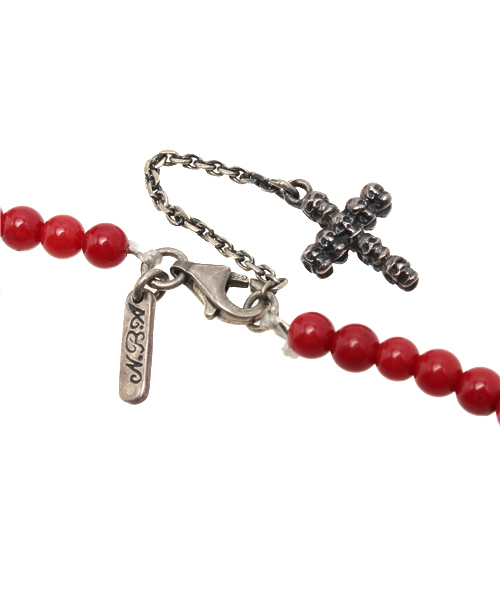 CUSTOM CULTURE（カスタムカルチャー）の「天然石×シルバー　ネックレス（ネックレス・メンズ・ホワイト/ブラック/ブルー/レッド・00）」の8枚目の写真