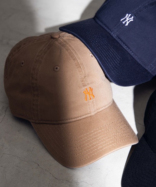 NEW ERA（ニューエラ）の「∴WEGO/NEW ERA 別注ミニロゴ9TWENTY（キャップ・メンズ・ダークベージュ/カーキ/ブラック/ネイビー/ダークグリーン/ベージュ・FREE）」の3枚目の写真