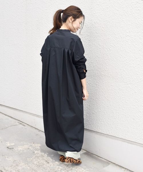 【送料込】BALENCIAGA★タックスリーブシャツワンピース 洗える】ALBINIコーコラン タックスリーブ ワンピース