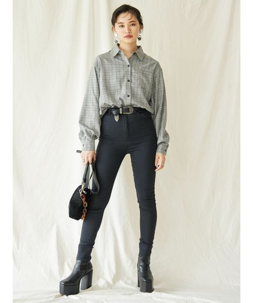 EVRIS（エヴリス）の「BASICスキニーDENIMPT（デニムパンツ・レディース・ブラック/インディゴブルー・SMALL/MEDIUM/X-SMALL）」の3枚目の写真
