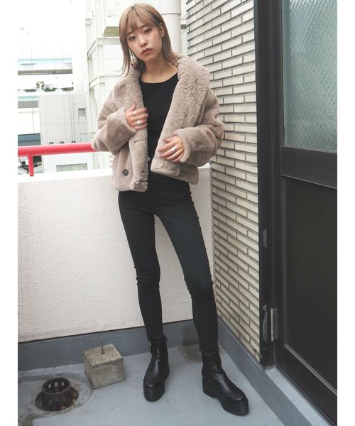 EVRIS（エヴリス）の「BASICスキニーDENIMPT（デニムパンツ・レディース・ブラック/インディゴブルー・SMALL/MEDIUM/X-SMALL）」の5枚目の写真