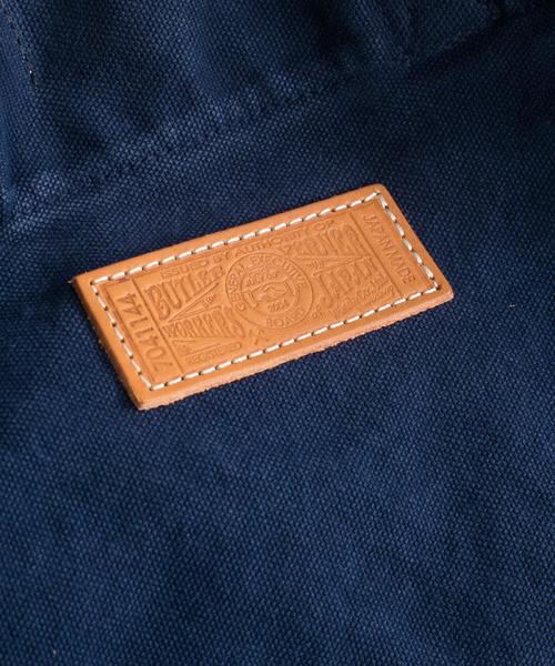 Butler Verner Sails(バトラーヴァーナーセイルス)の「反応染ポストマンショルダー(ショルダーバッグ・メンズ・ネイビー/ブルー系その他/キャメル・FREE)」の20枚目の写真