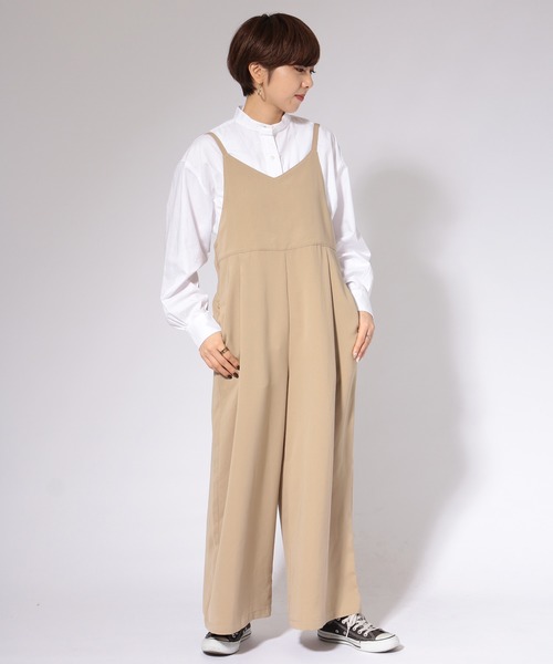 AMERICAN HOLIC（アメリカンホリック）の「バックリボンサロペット　＊（サロペット/オーバーオール・レディース・ネイビー/モカ/ドット・FREE）」の10枚目の写真