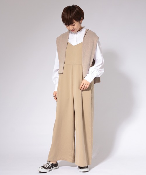 AMERICAN HOLIC（アメリカンホリック）の「バックリボンサロペット　＊（サロペット/オーバーオール・レディース・ネイビー/モカ/ドット・FREE）」の12枚目の写真