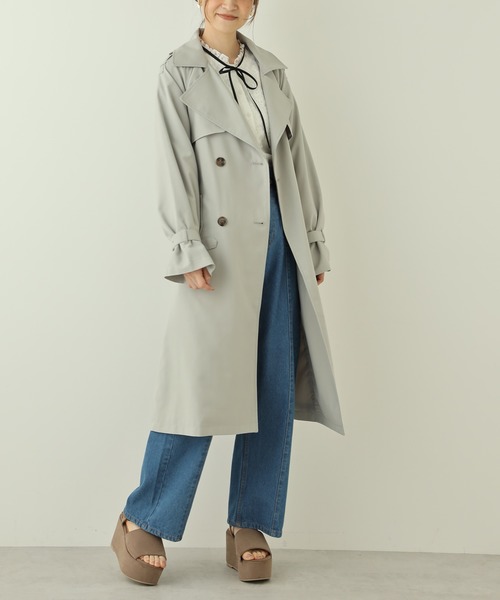 one after another NICE CLAUP（ワンアフターアナザーナイスクラップ）の「総レースボウタイブラウス（シャツ/ブラウス・レディース・アイボリー/オフホワイト/カーキ・FREE）」の7枚目の写真