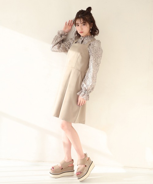 one after another NICE CLAUP（ワンアフターアナザーナイスクラップ）の「総レースボウタイブラウス（シャツ/ブラウス・レディース・アイボリー/オフホワイト/カーキ・FREE）」の22枚目の写真