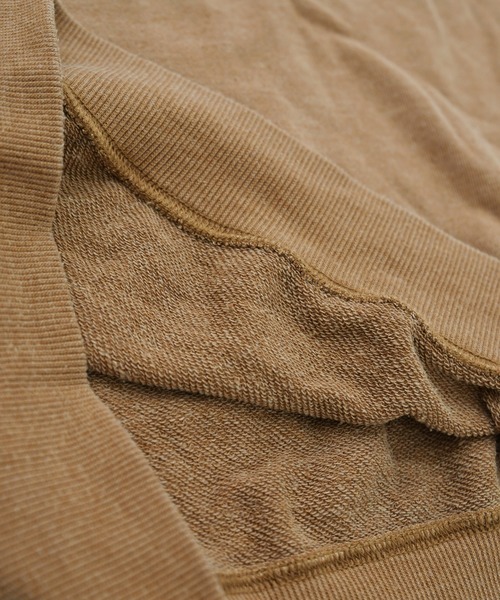 kutir（クティール）の「刺繍ピグメントスウェット（スウェット・メンズ・パープル/マスタード/レンガ・SMALL/MEDIUM/LARGE）」の15枚目の写真