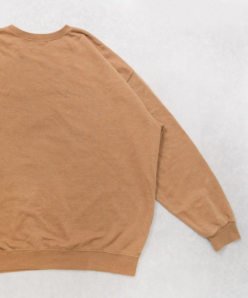 kutir（クティール）の「刺繍ピグメントスウェット（スウェット・メンズ・パープル/マスタード/レンガ・SMALL/MEDIUM/LARGE）」の17枚目の写真