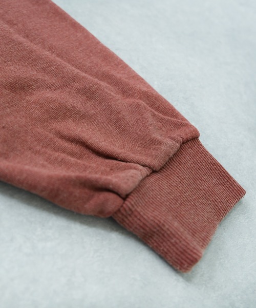 kutir（クティール）の「刺繍ピグメントスウェット（スウェット・メンズ・パープル/マスタード/レンガ・SMALL/MEDIUM/LARGE）」の8枚目の写真