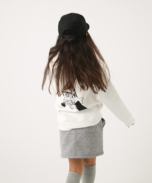 AZUL by moussy（アズールバイマウジー）の「BRONZE AGE RIB HOODIE（パーカー・キッズ・ブラック/ホワイト・110/130/120）」の15枚目の写真