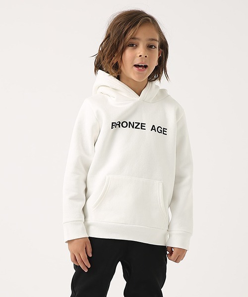 AZUL by moussy（アズールバイマウジー）の「BRONZE AGE RIB HOODIE（パーカー・キッズ・ブラック/ホワイト・110/130/120）」の12枚目の写真