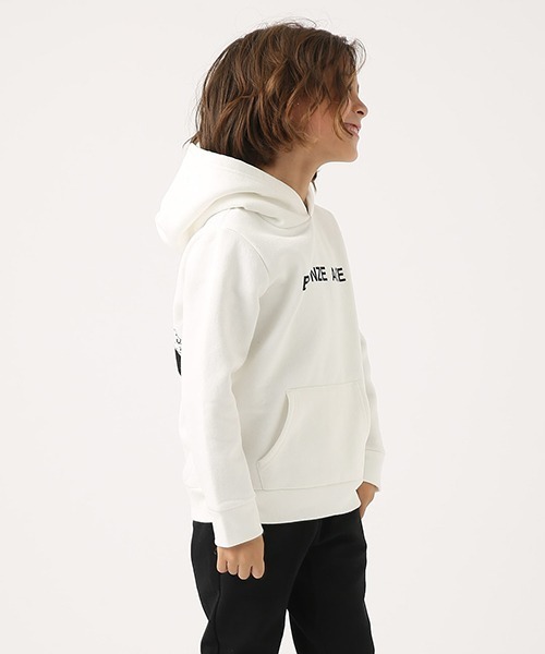 AZUL by moussy（アズールバイマウジー）の「BRONZE AGE RIB HOODIE（パーカー・キッズ・ブラック/ホワイト・110/130/120）」の11枚目の写真