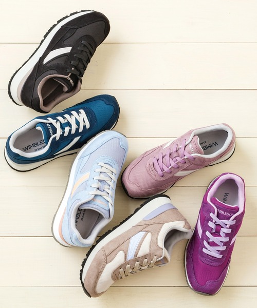 ASAHI SHOES(アサヒシューズ)の「WIMBLEDON/ウィンブルドン スニーカー(W/B L041)(スニーカー・レディース・ブラック/ネイビー/サックスブルー/サンドベージュ/バイオレット/ピンク系その他/グリーン・22.5cm/23.5cm/24.5cm/23.0cm/24.0cm/25.0cm)」の11枚目の写真