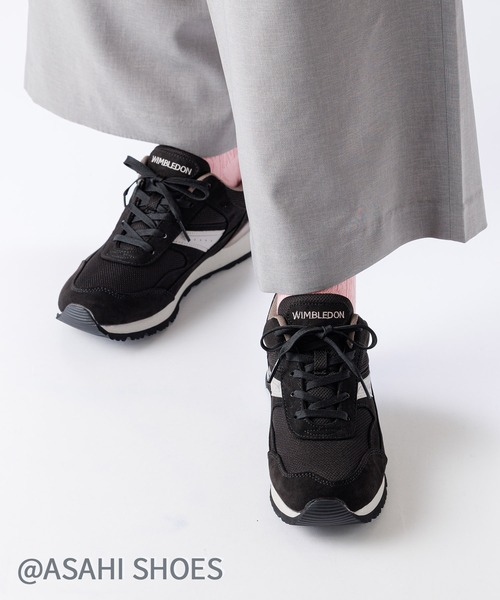 ASAHI SHOES(アサヒシューズ)の「WIMBLEDON/ウィンブルドン スニーカー(W/B L041)(スニーカー・レディース・ブラック/ネイビー/サックスブルー/サンドベージュ/バイオレット/ピンク系その他/グリーン・22.5cm/23.5cm/24.5cm/23.0cm/24.0cm/25.0cm)」の21枚目の写真