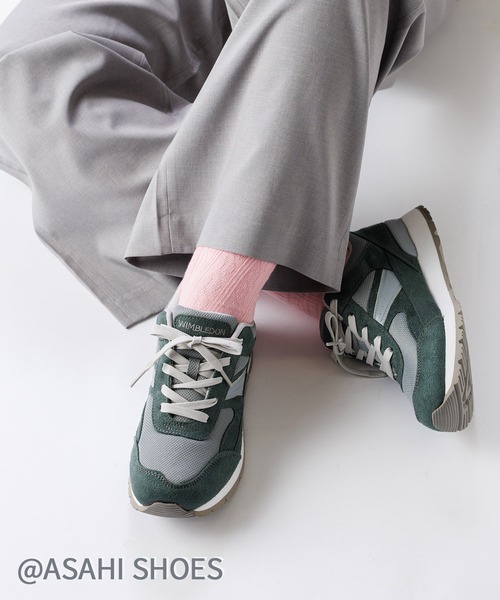 ASAHI SHOES(アサヒシューズ)の「WIMBLEDON/ウィンブルドン スニーカー(W/B L041)(スニーカー・レディース・ブラック/ネイビー/サックスブルー/サンドベージュ/バイオレット/ピンク系その他/グリーン・22.5cm/23.5cm/24.5cm/23.0cm/24.0cm/25.0cm)」の20枚目の写真