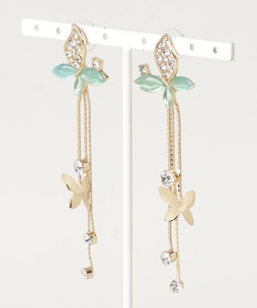HACHI(ハチ)の「HACHI / フラワー リング ビジューピアス(ピアス(両耳用)・レディース・A/B/C/D/E/F/G・FREE)」の7枚目の写真
