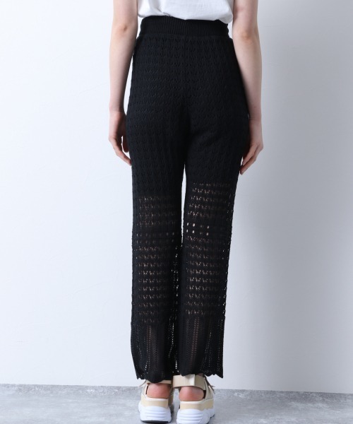 Heather（ヘザー）の「スカシガラニットパンツ　885225（その他パンツ・レディース・ブラック/アイボリー/ブルー系その他/レッド系その他・FREE）」の7枚目の写真