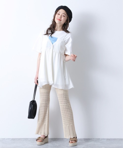 Heather（ヘザー）の「スカシガラニットパンツ　885225（その他パンツ・レディース・ブラック/アイボリー/ブルー系その他/レッド系その他・FREE）」の13枚目の写真