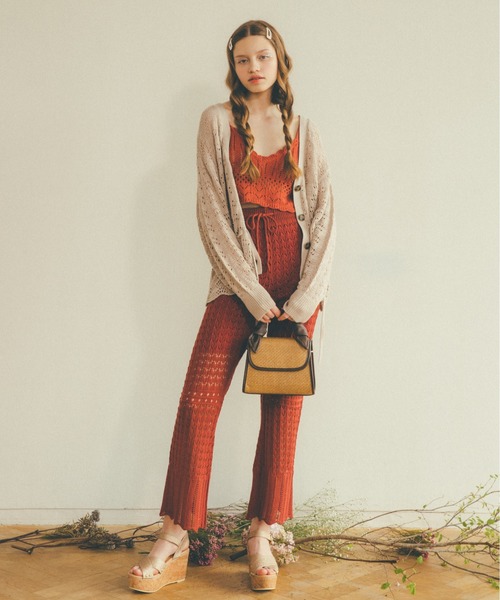 Heather（ヘザー）の「スカシガラニットパンツ　885225（その他パンツ・レディース・ブラック/アイボリー/ブルー系その他/レッド系その他・FREE）」の18枚目の写真