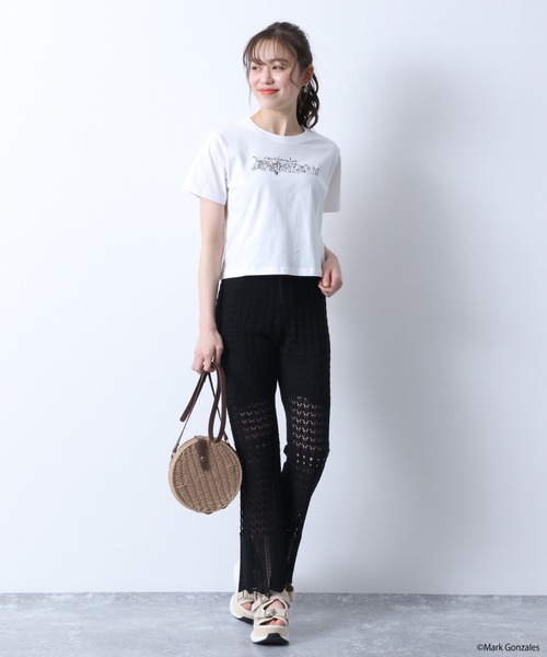 Heather（ヘザー）の「スカシガラニットパンツ　885225（その他パンツ・レディース・ブラック/アイボリー/ブルー系その他/レッド系その他・FREE）」の17枚目の写真