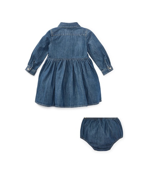 シアード デニム シャツドレス ワンピース Polo Ralph Lauren Childrenswear ポロラルフローレンチャイルドウェア のファッション通販 Zozotown
