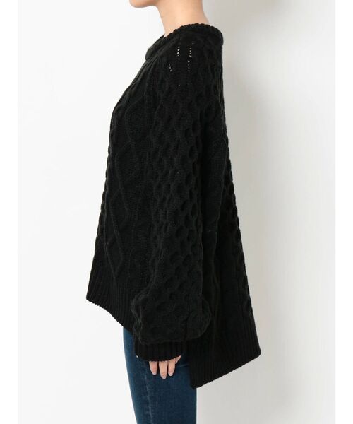 dazzlin(ダズリン)の「ケーブルカジュアルニットップス(ニット/セーター・レディース・オフホワイト/ブラック・FREE)」の19枚目の写真