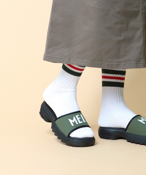 MEI（メイ）の「∴【 MEI / メイ 】 FLAT SANDAL フラットサンダル　レディース（サンダル・レディース・ブラック/ベージュ/オリーブドラブ/パープル・SMALL/MEDIUM/LARGE）」の4枚目の写真