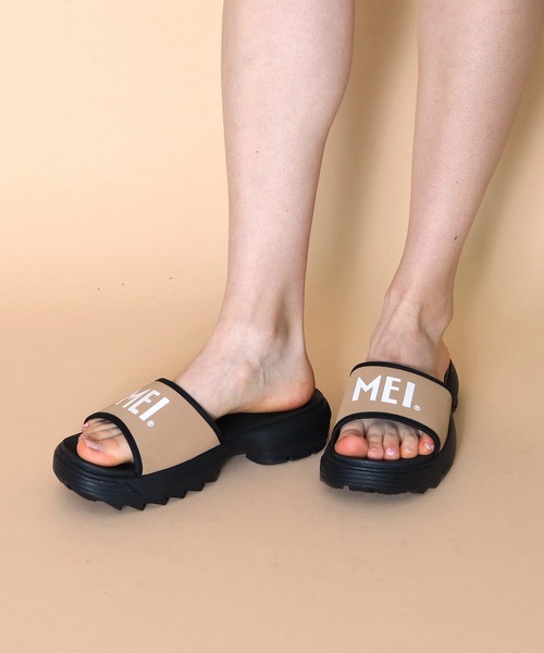 MEI（メイ）の「∴【 MEI / メイ 】 FLAT SANDAL フラットサンダル　レディース（サンダル・レディース・ブラック/ベージュ/オリーブドラブ/パープル・SMALL/MEDIUM/LARGE）」の9枚目の写真
