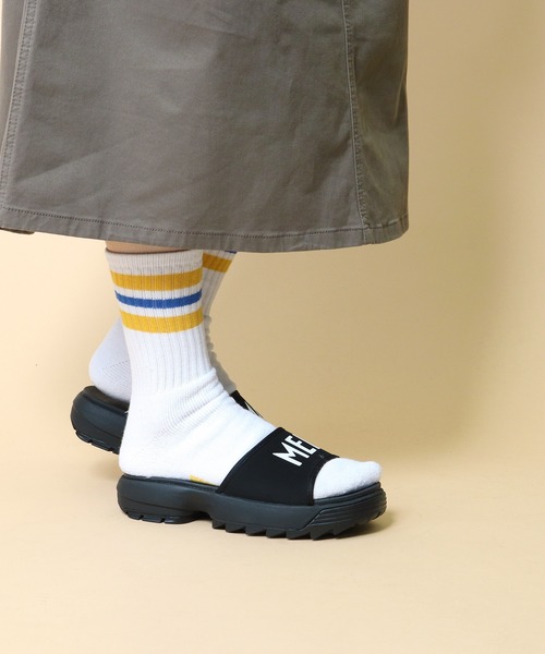 MEI（メイ）の「∴【 MEI / メイ 】 FLAT SANDAL フラットサンダル　レディース（サンダル・レディース・ブラック/ベージュ/オリーブドラブ/パープル・SMALL/MEDIUM/LARGE）」の16枚目の写真