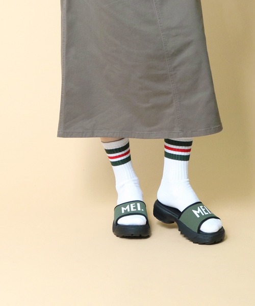 MEI（メイ）の「∴【 MEI / メイ 】 FLAT SANDAL フラットサンダル　レディース（サンダル・レディース・ブラック/ベージュ/オリーブドラブ/パープル・SMALL/MEDIUM/LARGE）」の14枚目の写真