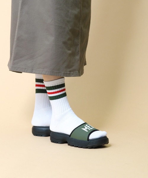 MEI（メイ）の「∴【 MEI / メイ 】 FLAT SANDAL フラットサンダル　レディース（サンダル・レディース・ブラック/ベージュ/オリーブドラブ/パープル・SMALL/MEDIUM/LARGE）」の17枚目の写真