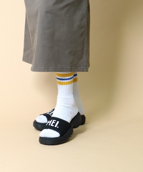 MEI（メイ）の「∴【 MEI / メイ 】 FLAT SANDAL フラットサンダル　レディース（サンダル・レディース・ブラック/ベージュ/オリーブドラブ/パープル・SMALL/MEDIUM/LARGE）」の19枚目の写真
