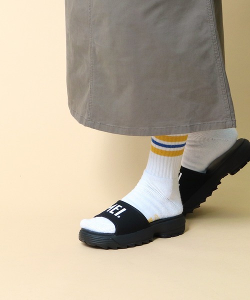 MEI（メイ）の「∴【 MEI / メイ 】 FLAT SANDAL フラットサンダル　レディース（サンダル・レディース・ブラック/ベージュ/オリーブドラブ/パープル・SMALL/MEDIUM/LARGE）」の20枚目の写真